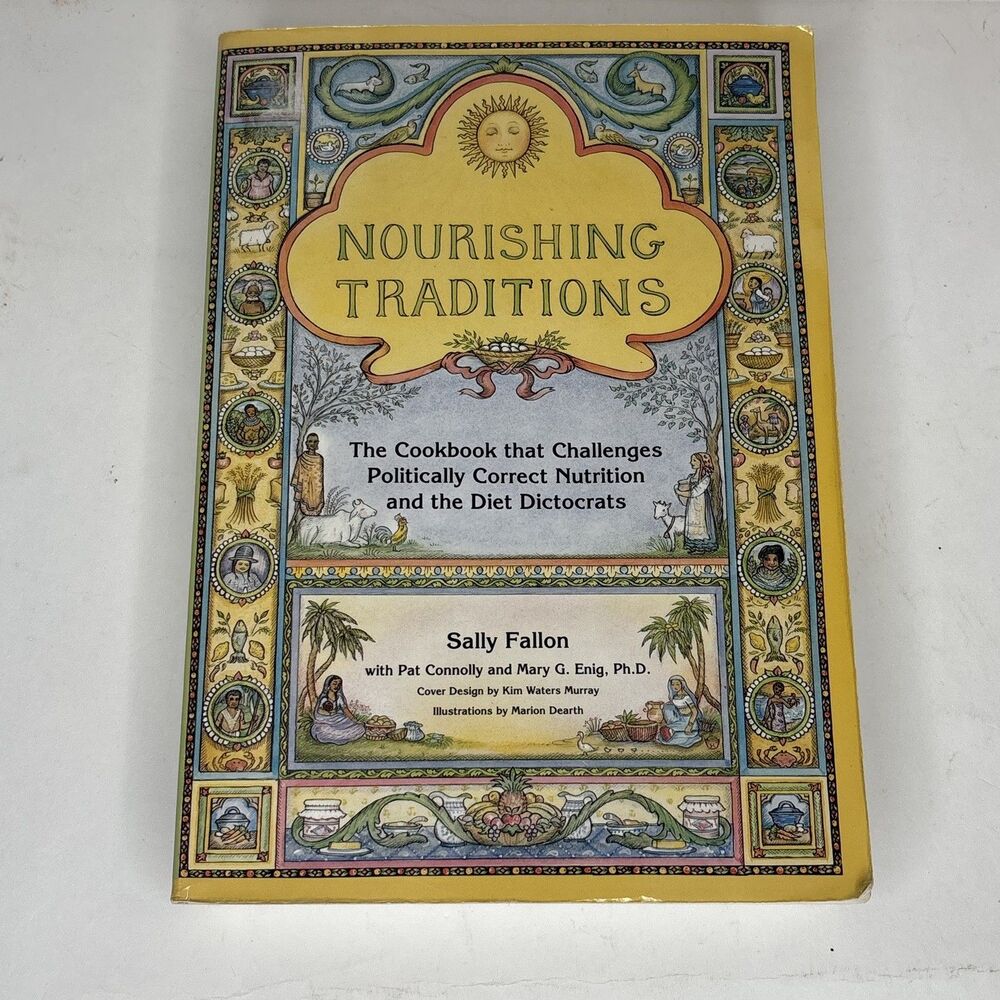 Nourishing Traditions Sally Fallon 1995 Cookbook  Vintage 1st Printing